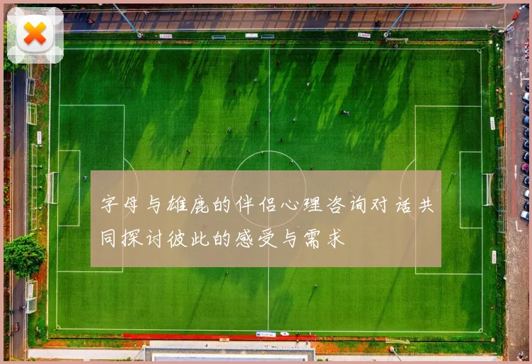 字母与雄鹿的伴侣心理咨询对话共同探讨彼此的感受与需求